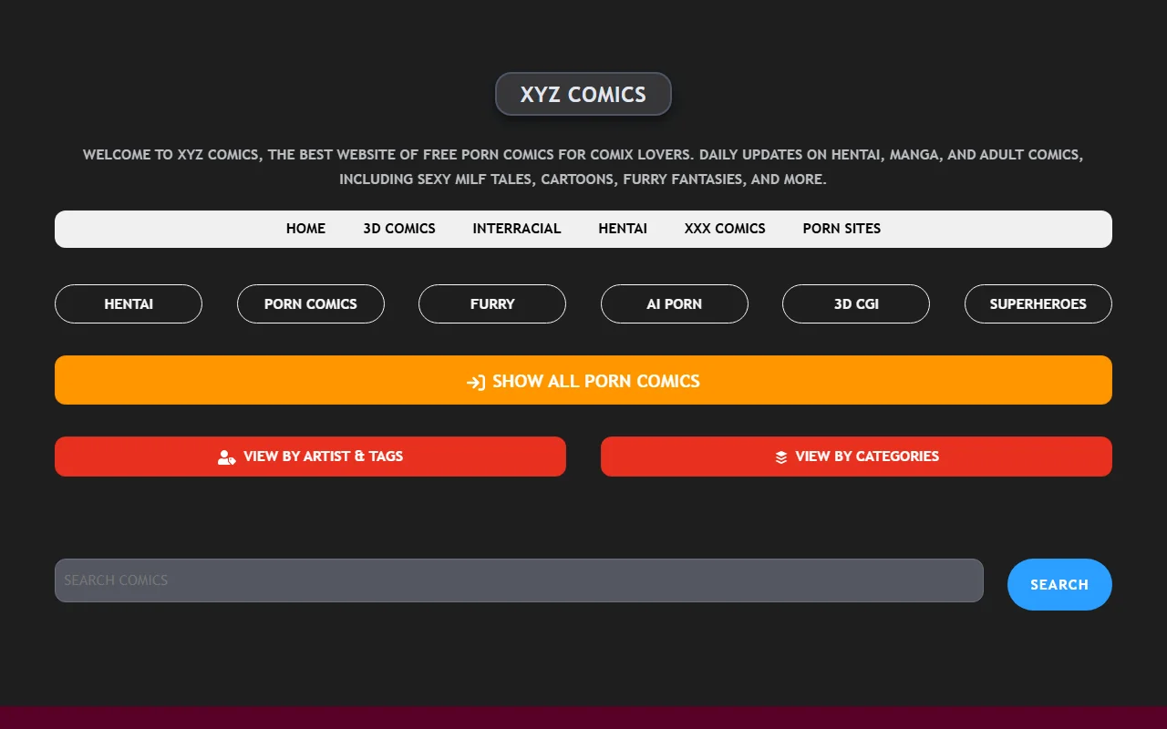 Screenshot of Xyzcomics